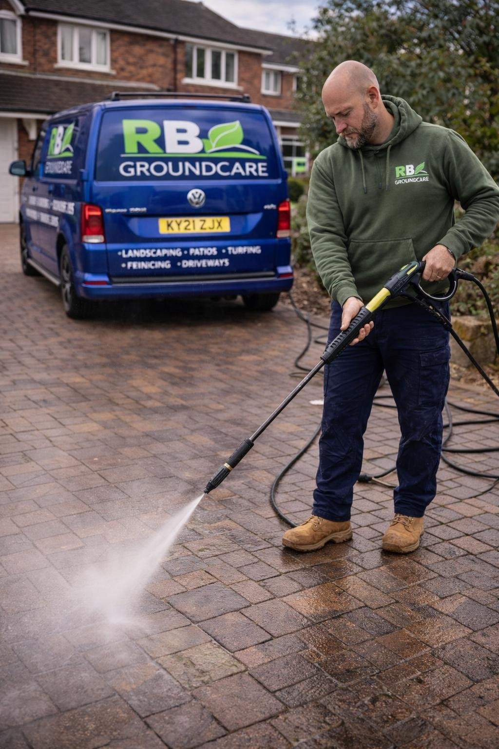 Pressure washing driveways patios Boston Lincolnshire