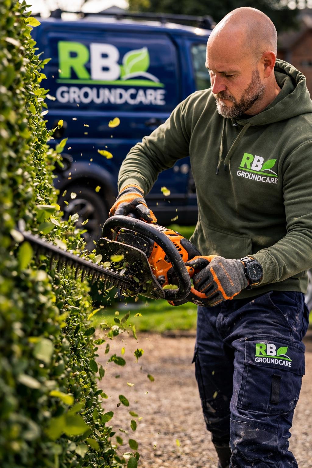 RB Groundcare working in Boston Lincolnshire